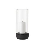 Stelton HURRICANE Lampion - Świecznik 24,5 cm Czarny