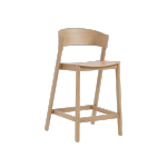 Muuto COVER BAR Hoker - Krzesło Barowe 96 cm Dąb Naturalny