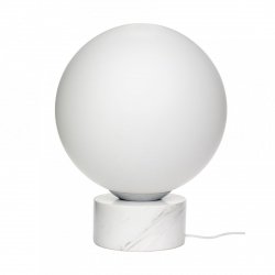 Hübsch MARBLE Lampa Podłogowa Marmurowa - Biała