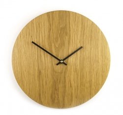 Clap Design MINIMAL Drewniany Zegar ścienny 25 cm / Dębowy