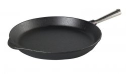 Skeppshult - Patelnia Żeliwna 36 cm - Stalowy Uchwyt