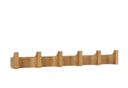 Kristina dam studio COLUMN Drewniana Listwa - Wieszak na Ubrania 49 cm / Dąb Olejowany