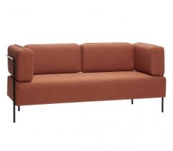 Hübsch NORDIC Sofa Tapicerowana 189 cm Brązowa
