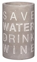 Rader HOME Kubełek - Cooler do Wina z Betonu - Save Water Drink Wine