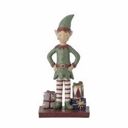 Bloomingville CHRISTMAS ELION Figurka Świąteczna / Elf z Prezentami