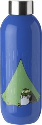 Stelton KEEP COOL Stalowa Butelka do Wody 750 ml MUMINKI Niebieska / Camping
