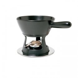 Alessi MAMI Ceramiczny Zestaw do Fondue - Czarny