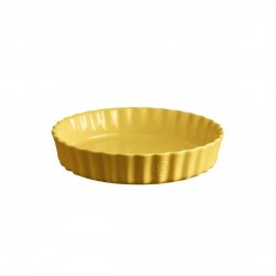 Emile Henry NATURAL CHIC Ceramiczna Forma do Tarty 24 cm Żółta
