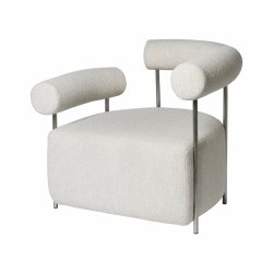 Kristina dam studio SOLITUDE Fotel Tapicerowany Boucle / Beżowy