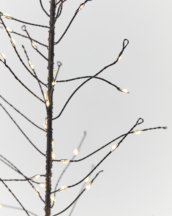 House Doctor CHRISTMAS Drzewko Świąteczne LED / Choinka 45 cm Czarna