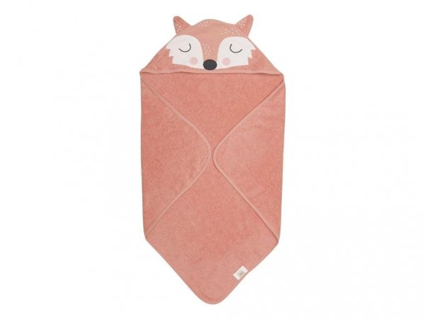 SÖDAHL Frida Fox Ręcznik z Kapturem dla Dzieci 80x80 cm Lisek