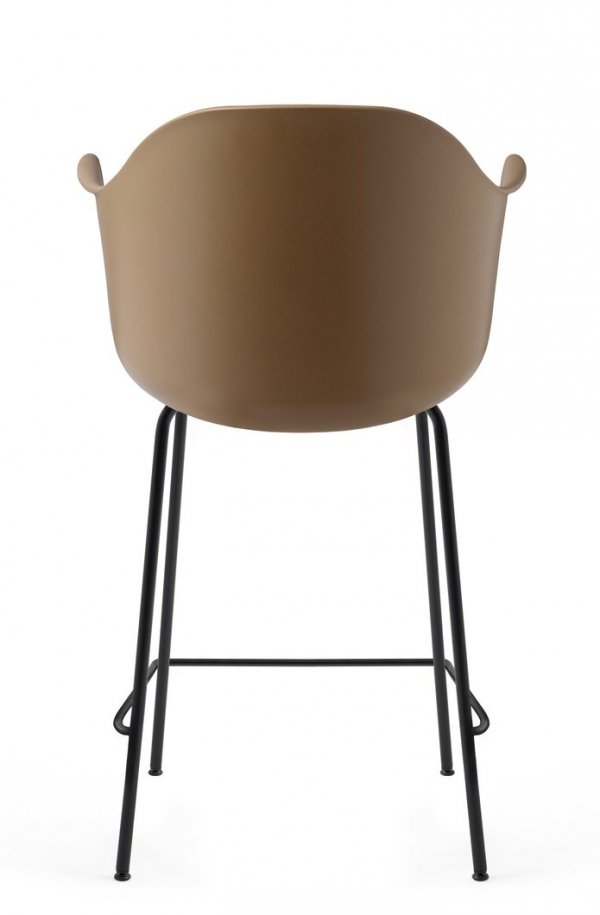 Menu HARBOUR Krzesło Barowe 102 cm Hoker Czarny - Siedzisko Khaki
