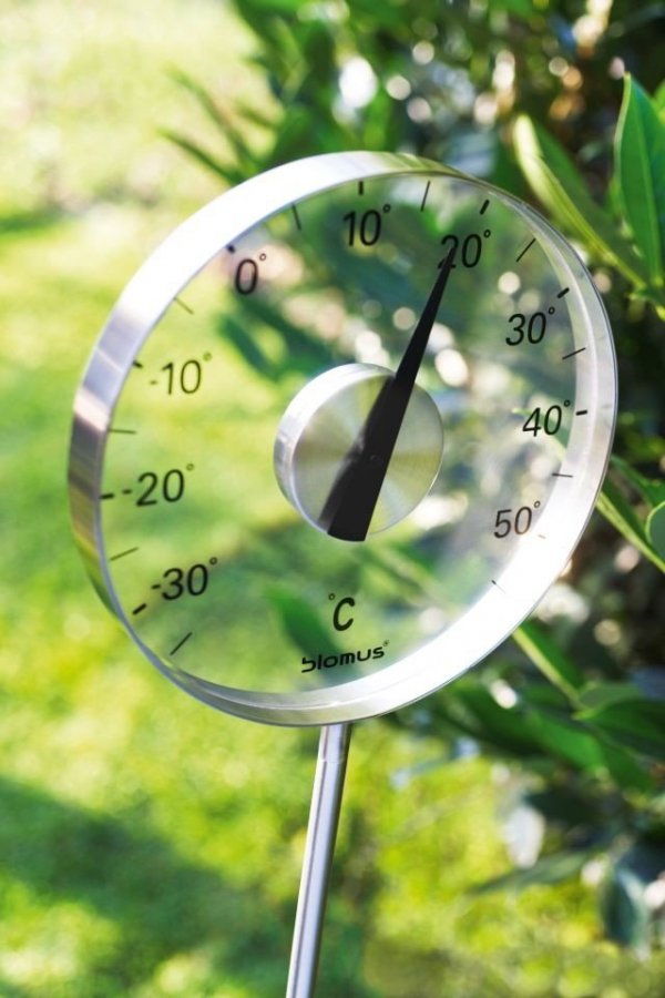 Blomus GRADO Termometr Ogrodowy Zewnętrzny na Nodze