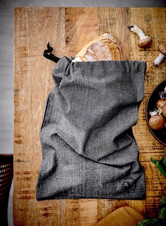Sodahl CHAMBRAY Worek na Pieczywo lub Owoce z Bawełny Organicznej / Szary