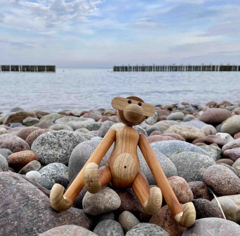 Kay Bojesen MONKEY Małpka 20 cm Drewno Tekowe