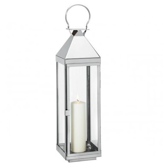 Cilio VILLA Lampion 70 cm Srebrny