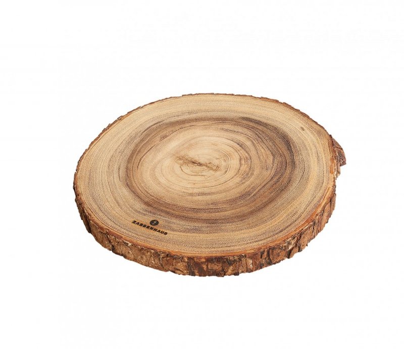 Zassenhaus AKACJA Okrągła Deska do Serwowania 32 cm Plaster Drewna