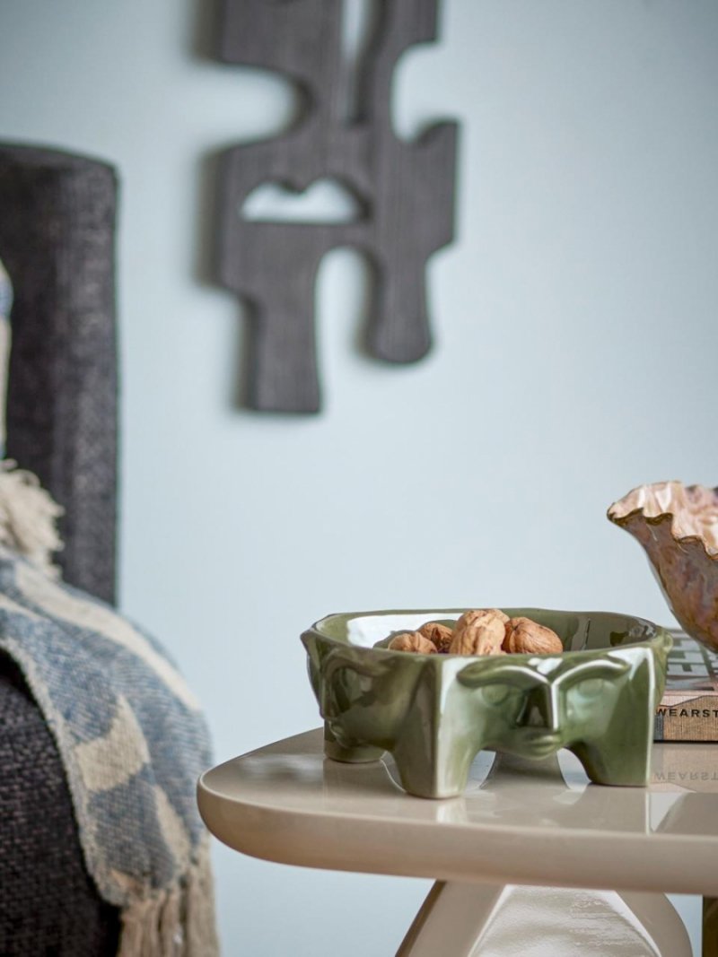 Misa Amilia z kamionki w zielonym reactive glaze Bloomingville