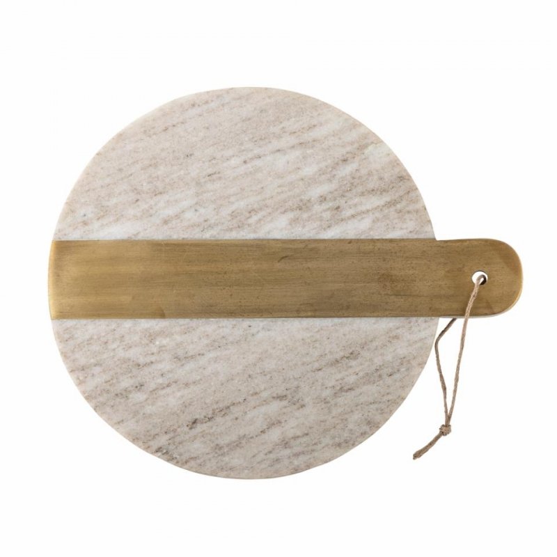 Bloomingville VILETTE Marmurowa Deska do Krojenia i Serwowania 30,5 cm / Beżowa