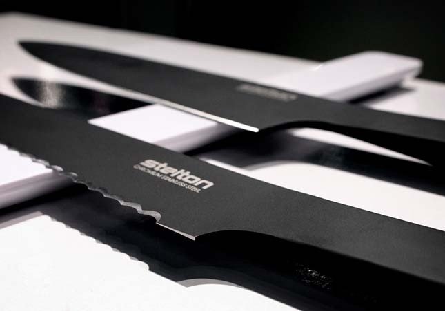 Stelton PURE BLACK Widelec do Mięsa - Czarny