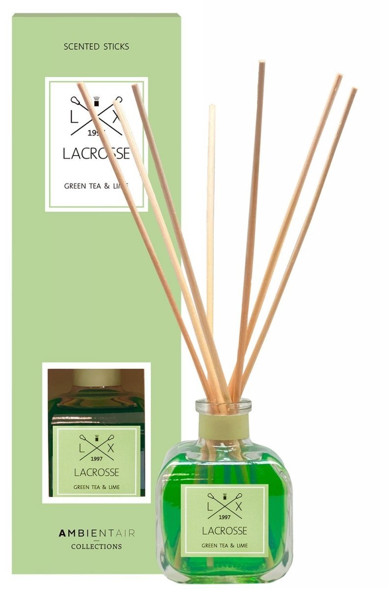 Lacrosse CLASSIC Dyfuzor Zapachowy z Patyczkami 200 ml / Zapach Zielona Herbata i Limonka 