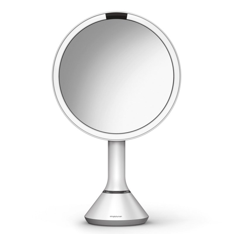 simplehuman SENSOR Lustro Kosmetyczne do Makijażu - Powiększające, z Podświetleniem / Białe