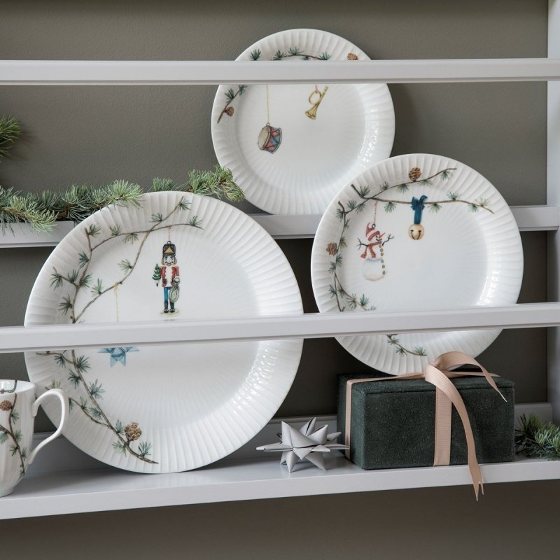 Kähler HAMMERSHØI CHRISTMAS Talerz Świąteczny 27 cm / Biały