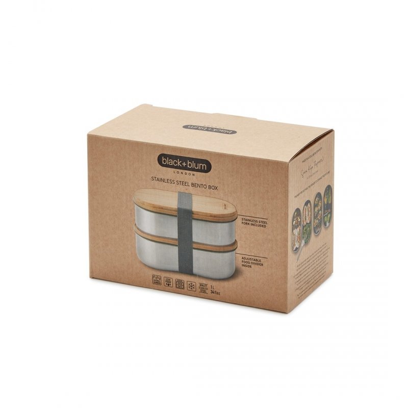 black+blum CLASSIC Stalowy Lunchbox / Podwójny