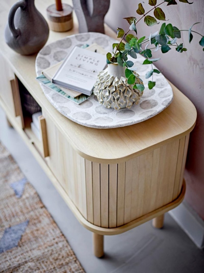 Szafka Lex z sosnowego drewna w naturalnym kolorze