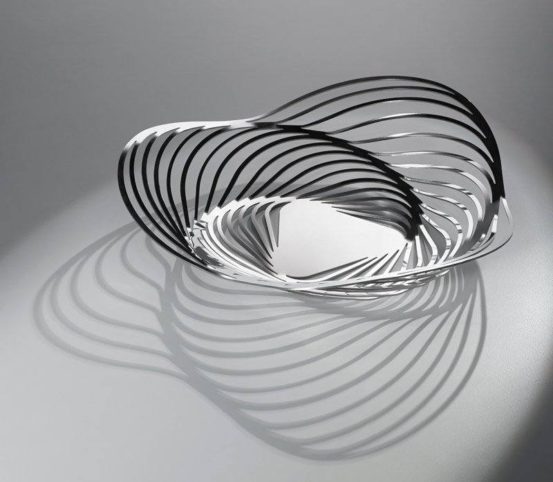 Alessi TRINITY Kosz na Owoce 43 cm - Stalowy