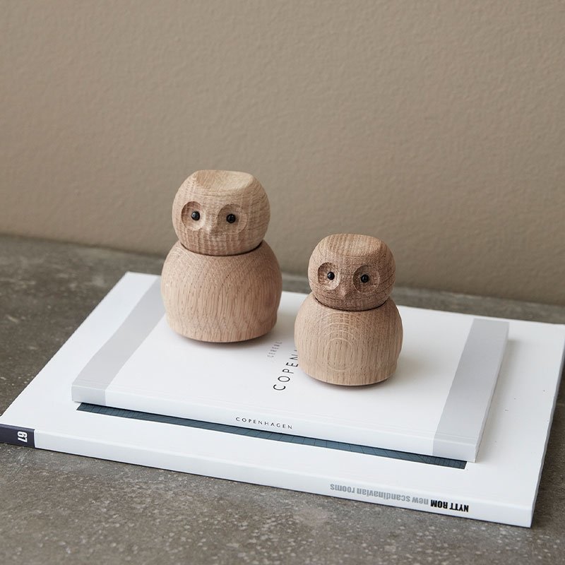 Andersen Furniture OWL Ptaszek Drewniany M - Sowa / Dębowy