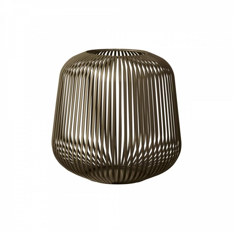 Blomus LITO Lampion - Świecznik 27 cm Brązowy Metaliczny / Burned Metal