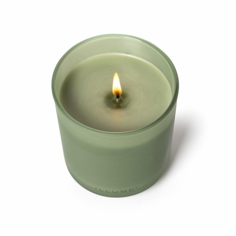 Świeca ILLUME Hinoki Sage Boxed Glass Candle w dekoracyjnym szkle