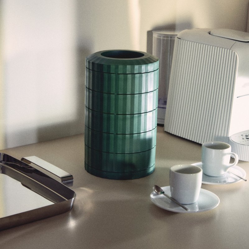 Alessi PLISSE Pojemnik na Kapsułki Kawy typu Nespresso / Biały