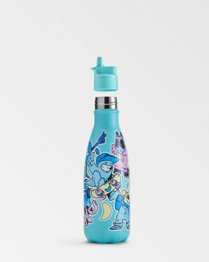 Chilly's ORIGINAL KIDS Stalowa Butelka do Wody dla Dzieci 350 ml / Niebieska Załoga