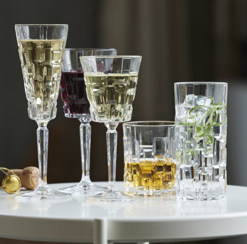 Lyngby Glass ETNA Kryształowe Kieliszki do Czerwonego Wina 280 ml / 4 Szt.