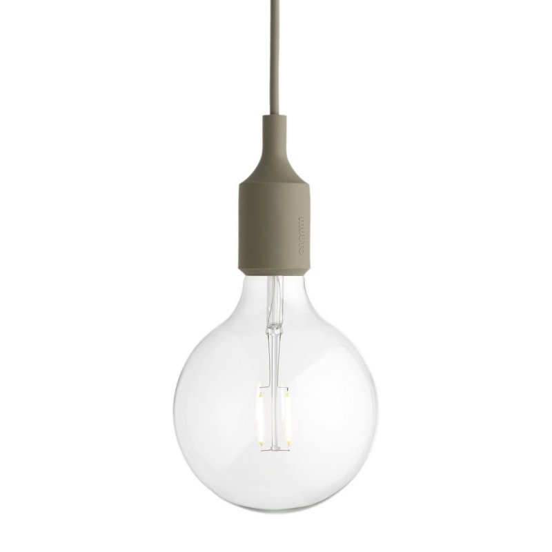 Muuto E27 Lampa Żarówka LED Oliwkowa