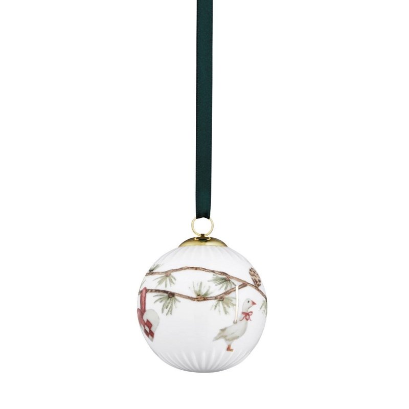Kähler HAMMERSHØI CHRISTMAS Bombka Porcelanowa 2018