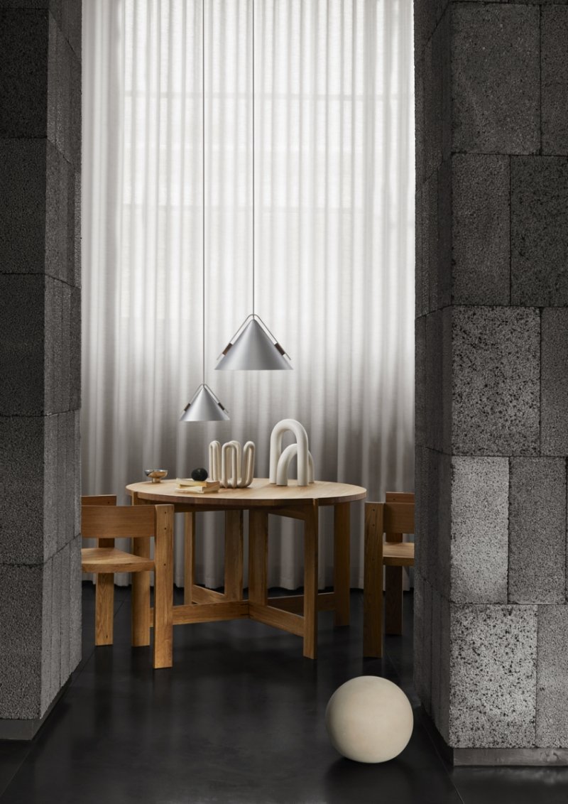 Kristina dam studio CONE Lampa Wisząca 40 cm / Srebrna