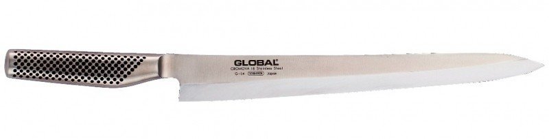 GLOBAL - Japoński Nóż Yanagi Sashimi 30 cm G-14R (Praworęczny)