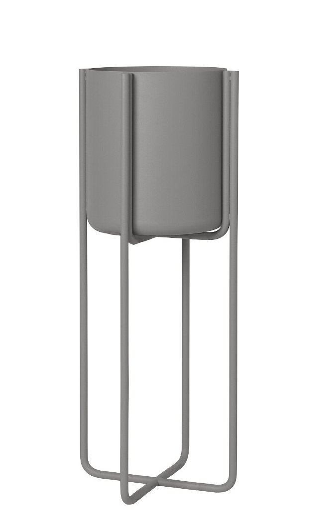 Blomus KENA Kwietnik - Donica do Kwiatów na Stojaku 55 cm - Steel Gray