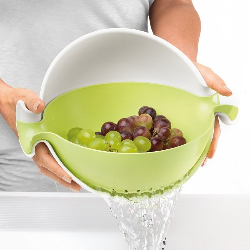 Guzzini ACTIVE DESIGN Durszlak z Miską / Szary