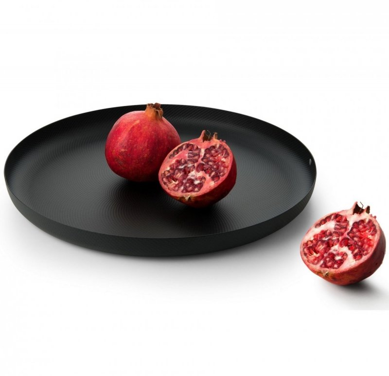 Alessi TEXTURE Taca Okrągła 35 cm Czarna