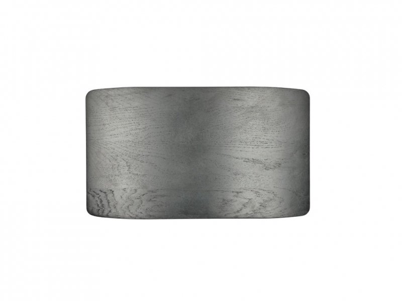 Villa Collection BAST Taboret - Stołek z Dębowy 45 cm Czarny