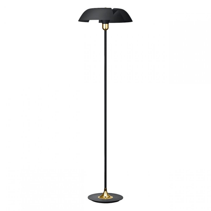 Aytm CYCNUS Lampa Podłogowa - Stojąca - Czarna / Złota