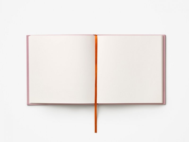 Printworks BOOKS Księga Gości w Półciennej Oprawie / Rdzawa