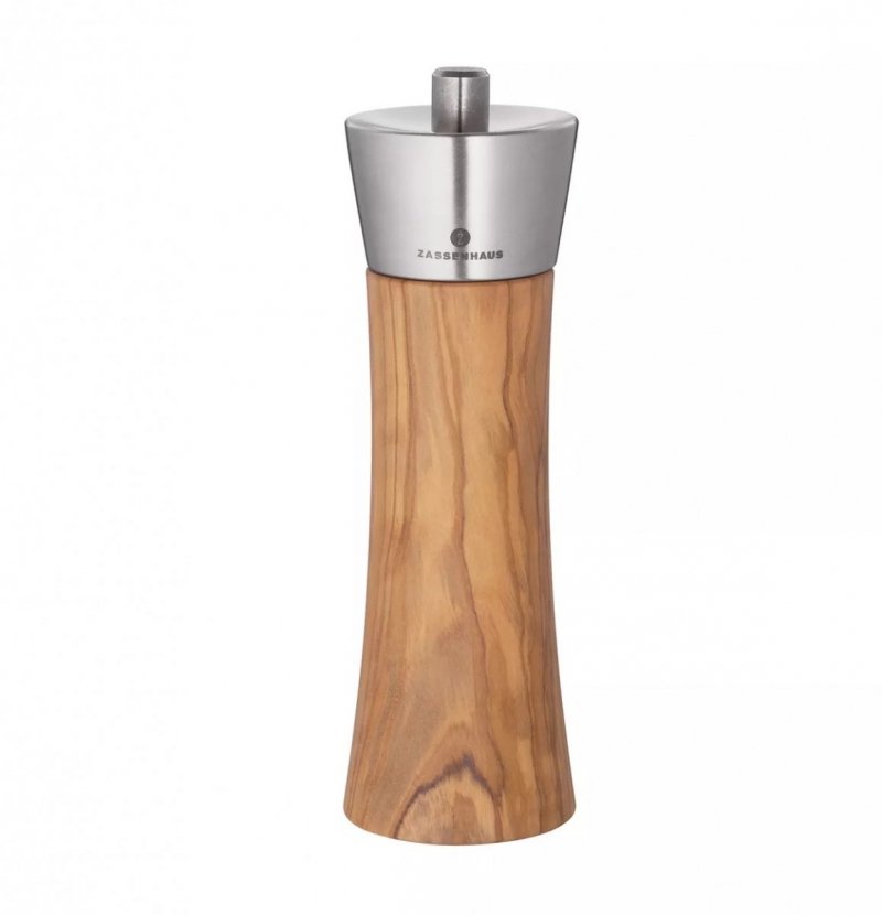 Zassenhaus AUGSBURG Drewniany Młynek do Pieprzu 18 cm Drewno Oliwne