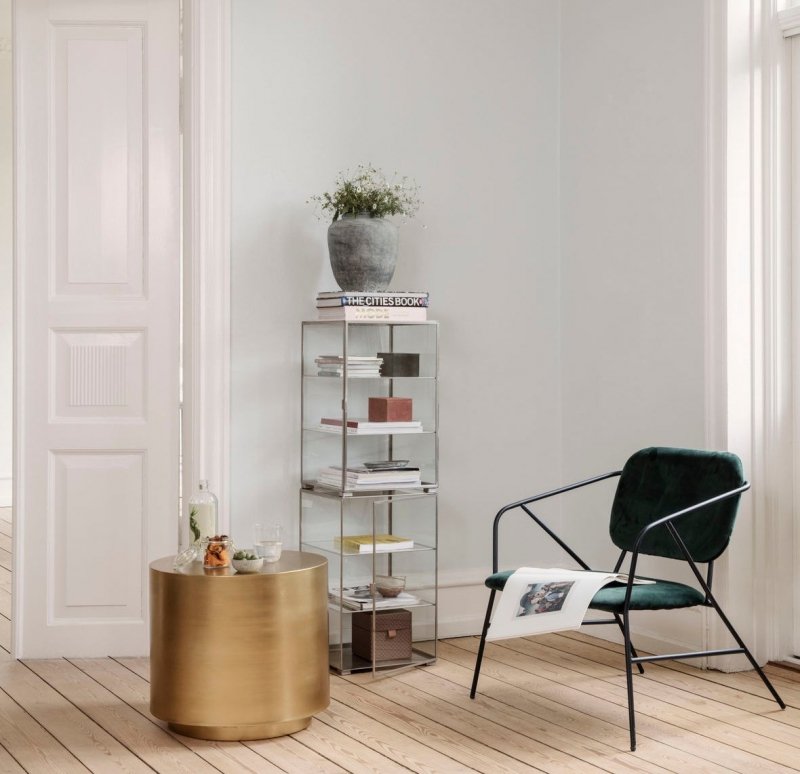 House Doctor STEP Stolik Dekoracyjny - Kawowy - Złoty