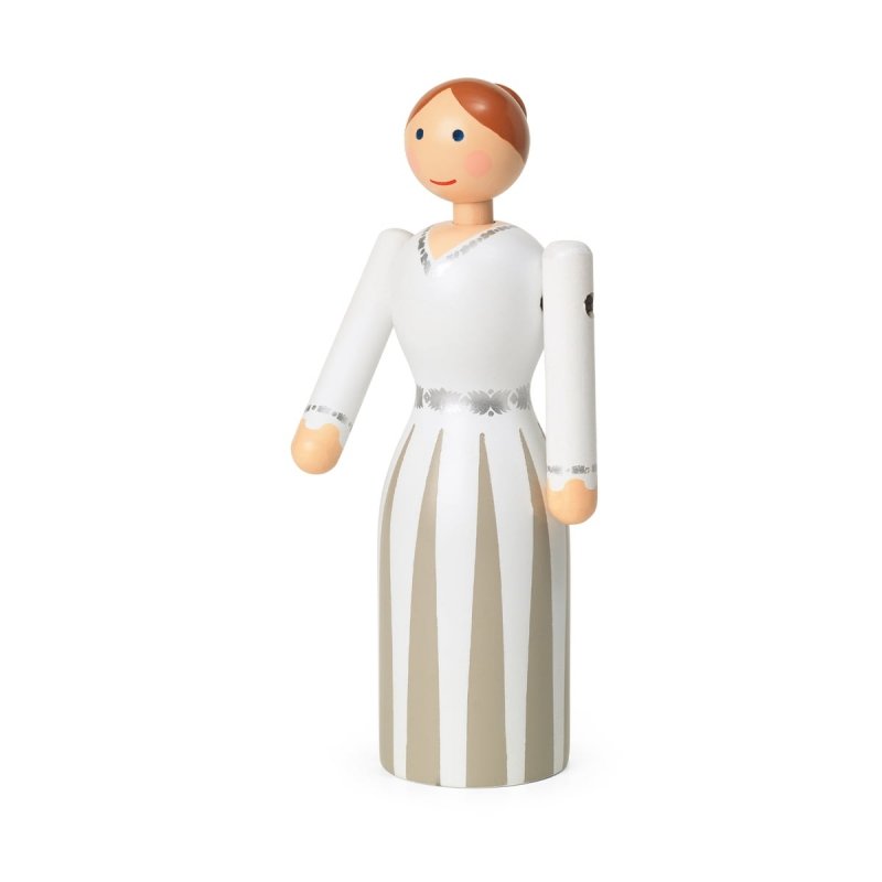 Kay Bojesen BRIDE Ślubna Figurka Drewniana 12 cm na Tort Weselny / Pana Młoda