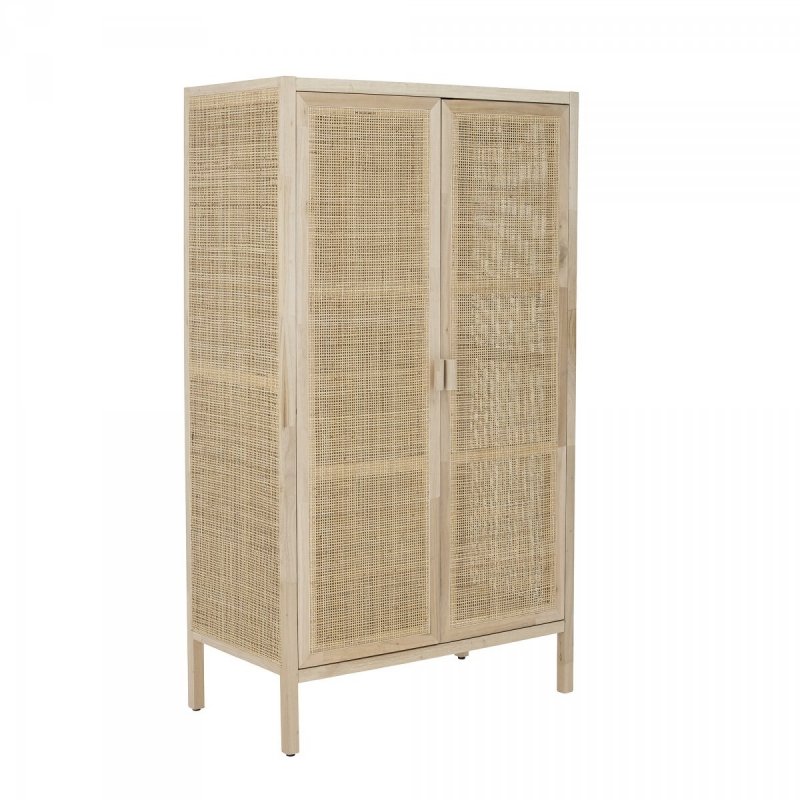 Bloomingville MARIKKA Szafa Drewniana / Rattanowa